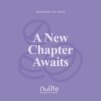 Purple graphic reading A New Chapter Awaits from Nulife Behavioral Health